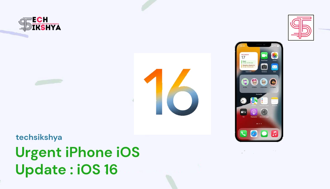 Urgent iPhone iOS update : Security Response Update