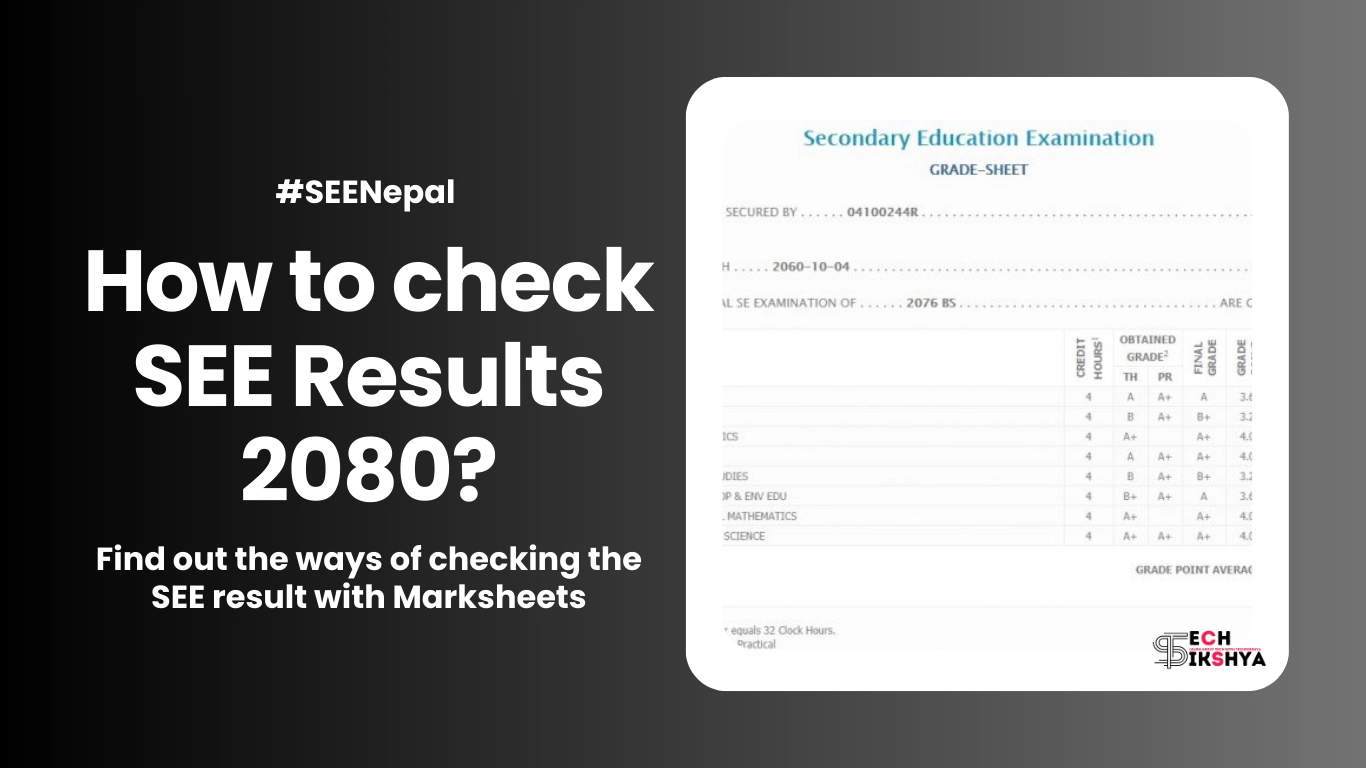 How to check SEE Result 2080 with Marksheet?